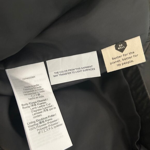 Madewell Washed Leather Motorcycle Jacket: Brass Hardware Edition - Picture 10 of 10